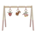 Babygym Fairy Garden i tre med aktivitetsleker rosa forfra
