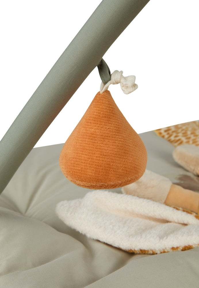 Babygym med lekematte Giraffe Kaya 100x80 cm pakket opp