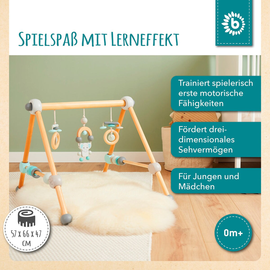 Babygym i tre 54x54x48 cm fra 0 mnd - Bieco bakside