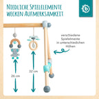Babygym i tre 54x54x48 cm fra 0 mnd - Bieco detalj av leker