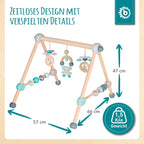 Babygym i tre 54x54x48 cm fra 0 mnd - Bieco montert i rom