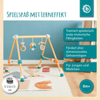 Babygym i tre høydejusterbar 54x54x48 cm bakside