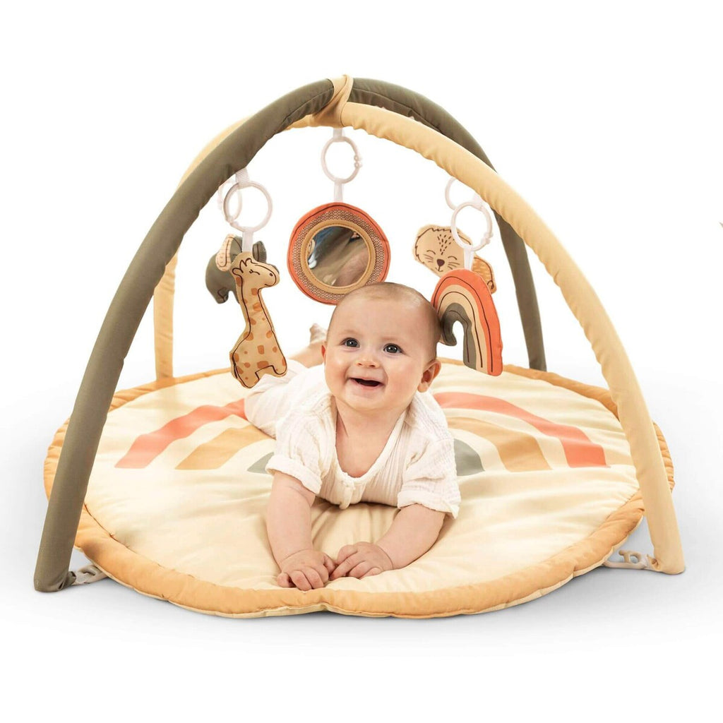 Babygym Jungle Rainbow med aktivitetsleker bakside
