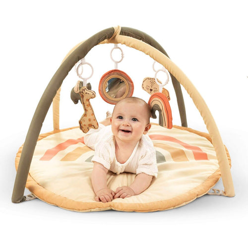 Babygym Jungle Rainbow med aktivitetsleker bakside