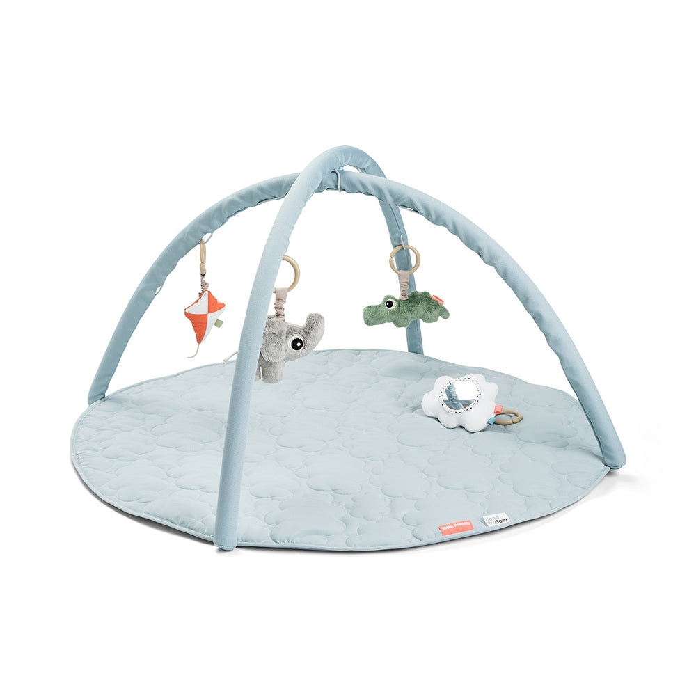 Babygym med lekematte Playground blå forfra