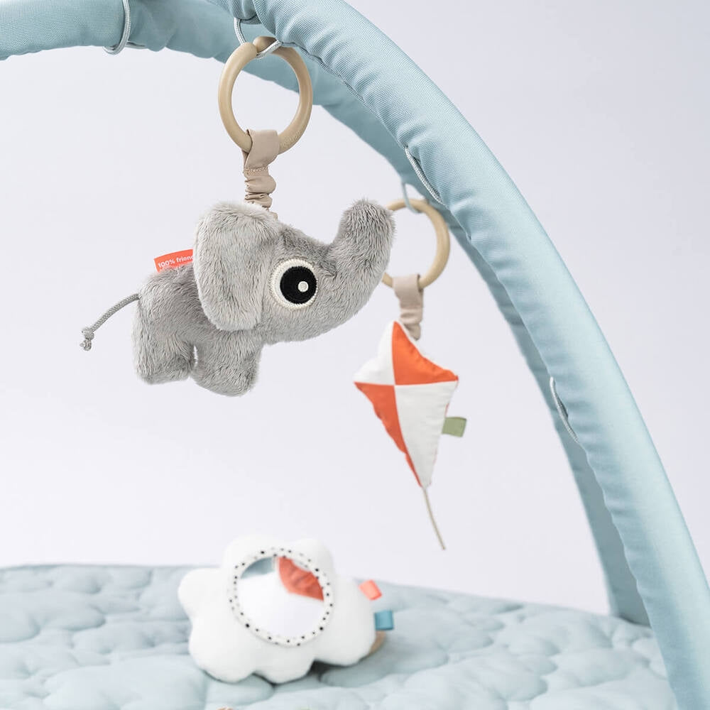 Babygym med lekematte Playground blå bakside