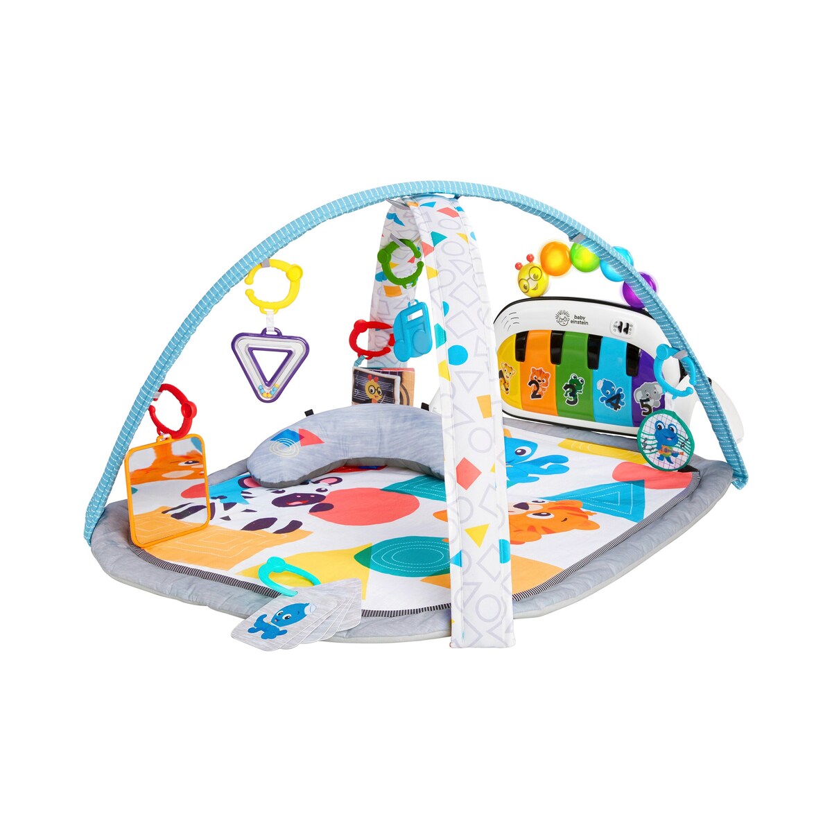 Babygym med aktivitetsteppe 4-i-1 Kickin' Tunes forfra