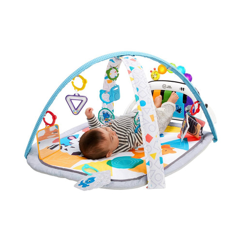 Babygym med aktivitetsteppe 4-i-1 Kickin' Tunes bakside