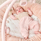Babygym med krablereir FanFan Ø 90 cm nærbilde av rangle