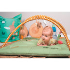 Babygym med lekematte Esel Emmilius med rangle med speilfolie detalj