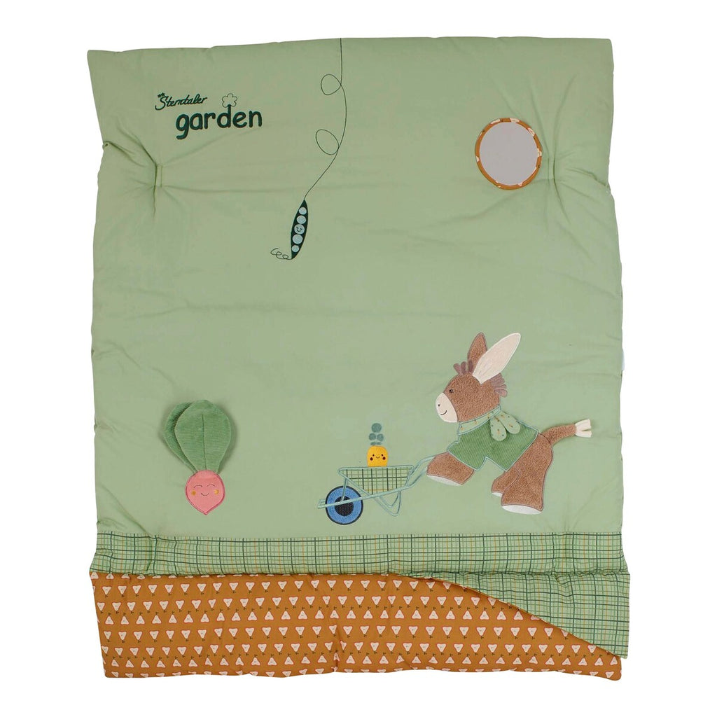 Babygym med lekematte Esel Emmilius med rangle med knitrelyd