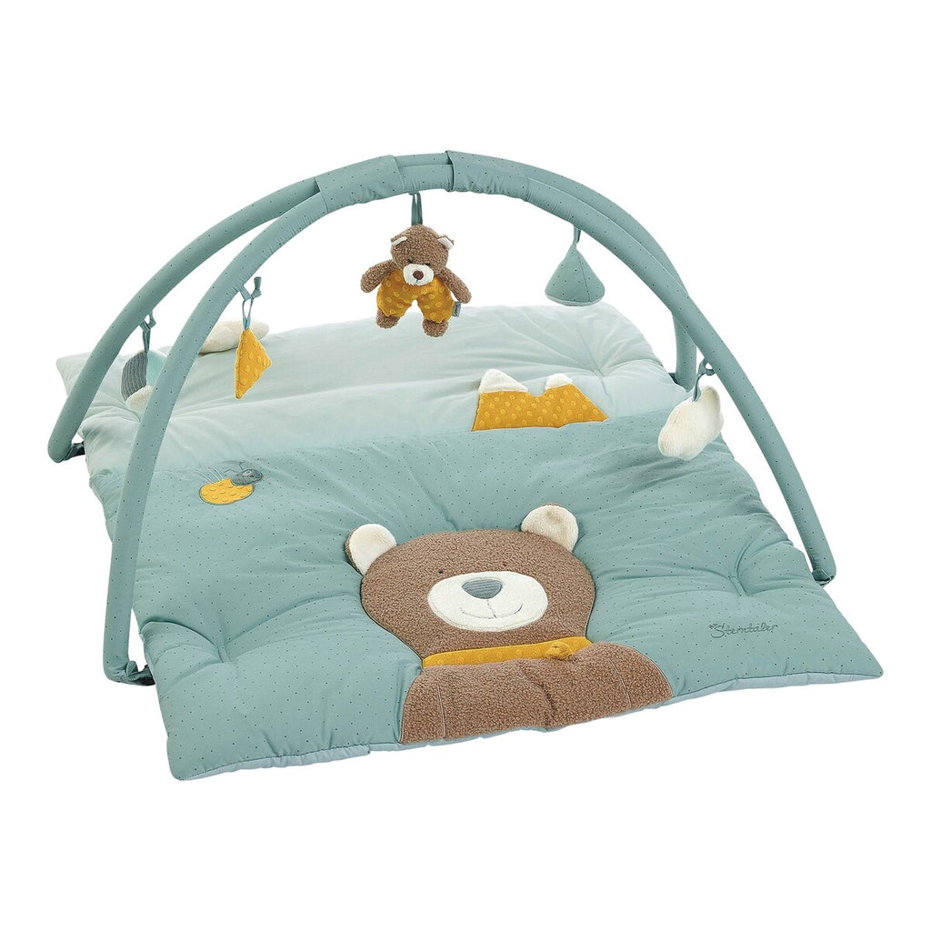Babygym med teppe Bär Ben forfra med lekebue og figurer