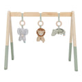 Babygym i tre med Safari Friends figurer forfra