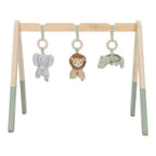 Babygym i tre med Safari Friends figurer forfra