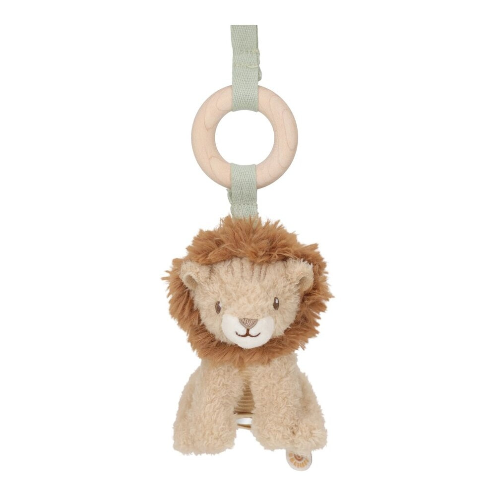 Montert babygym i tre med Safari Friends figurer