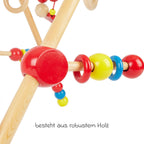 Babygym i tre med hoydejustering fra fodsel - Bieco montert i barnerom