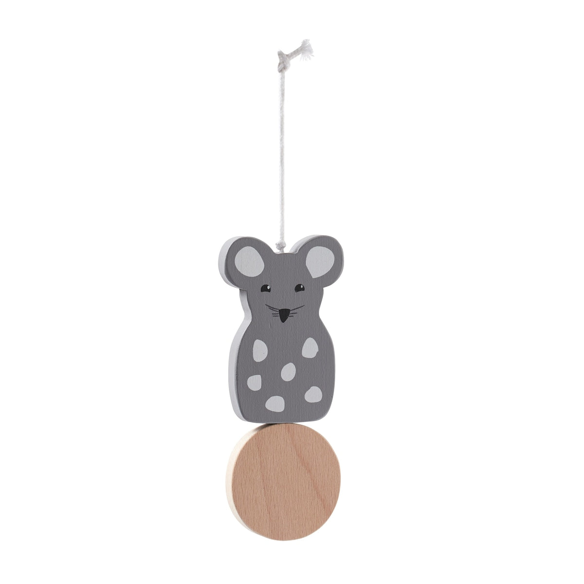 Babygymfigurer i tre Edvin 3-pack i bøk detalj