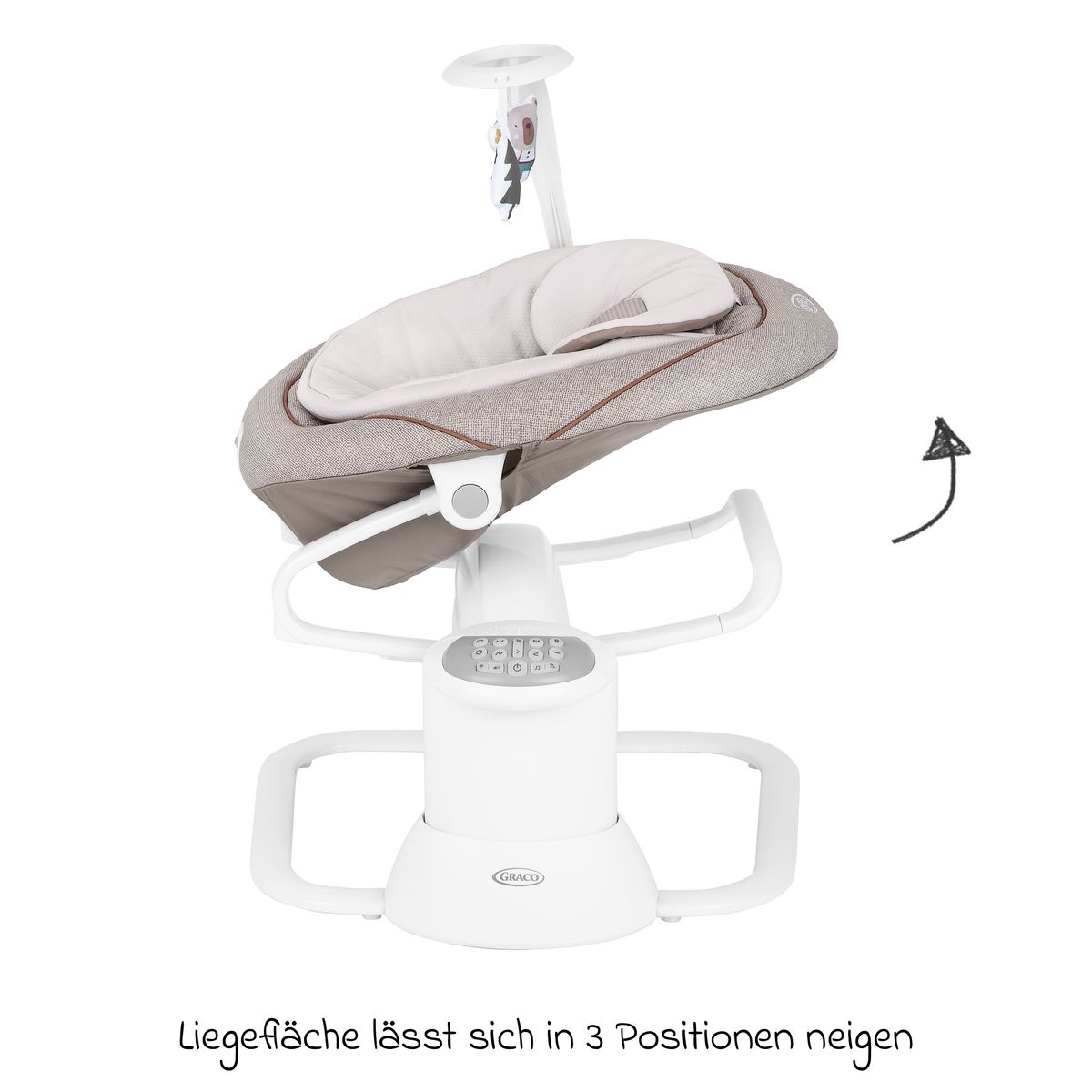 Babygynge 2-i-1 All Ways Soother fra fødsel til 9 mnd - Graco elektrisk kontrollpanel