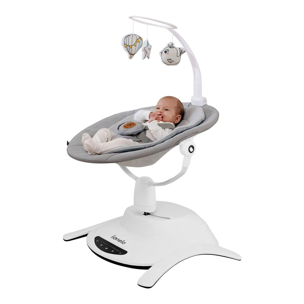 Babyhuske Bella med 360° roterbart sete forfra