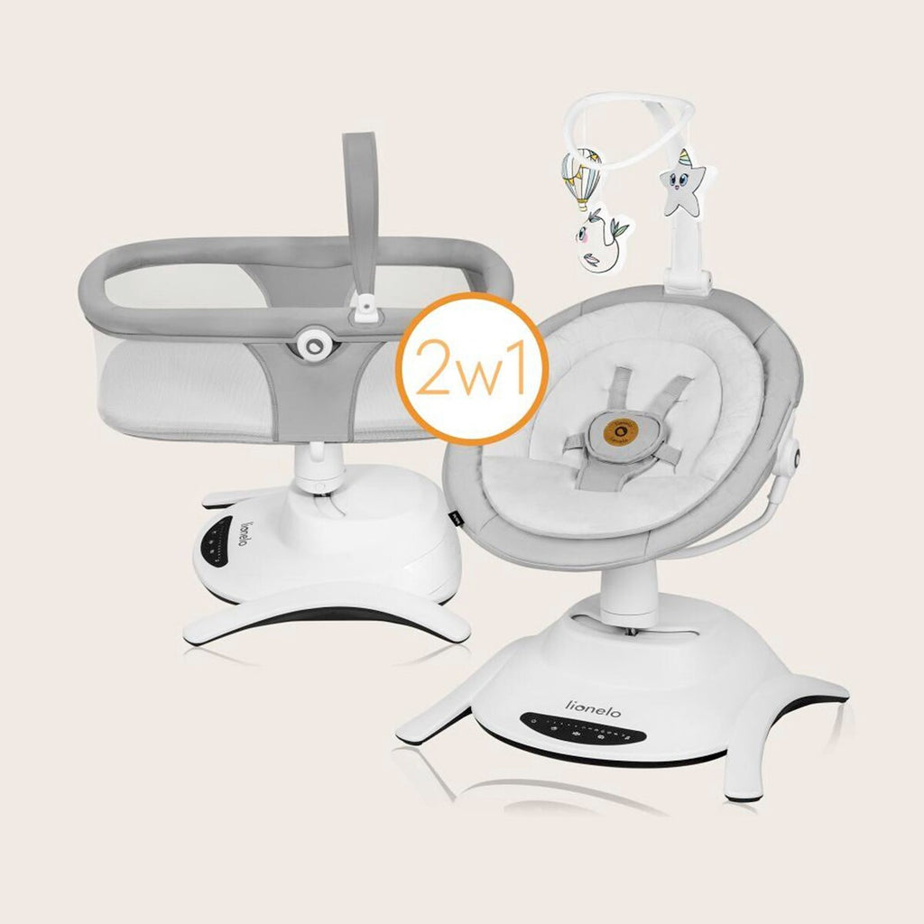 Babyhuske Bella sett 2in1 med liggevanne og sete bakside