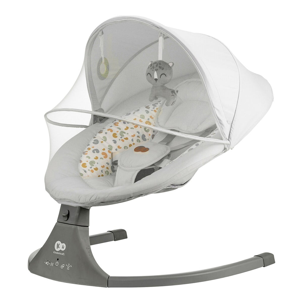 Babyhuske LUMI 2in1 fra fødsel til 9 kg med Bluetooth bakside