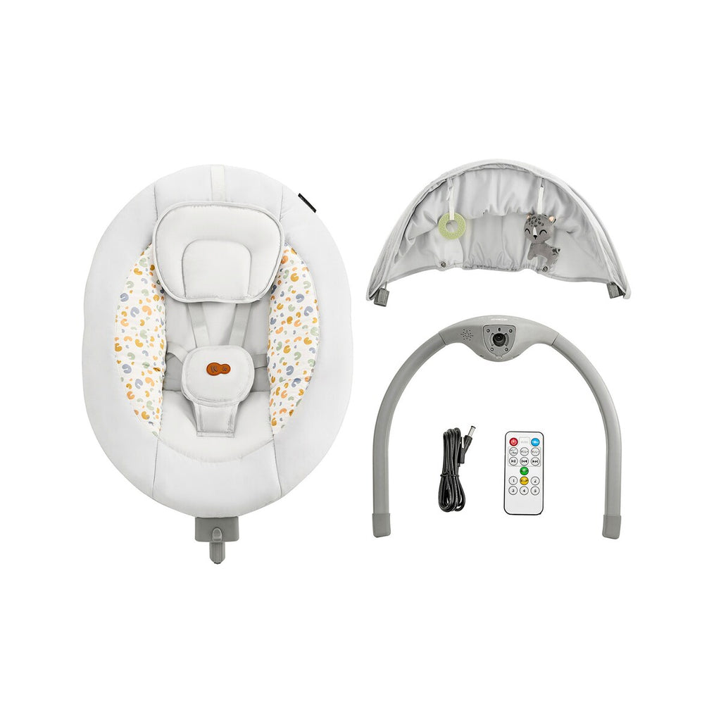 Babyhuske LUMI 2in1 fra fødsel til 9 kg med Bluetooth - Kinderkraft