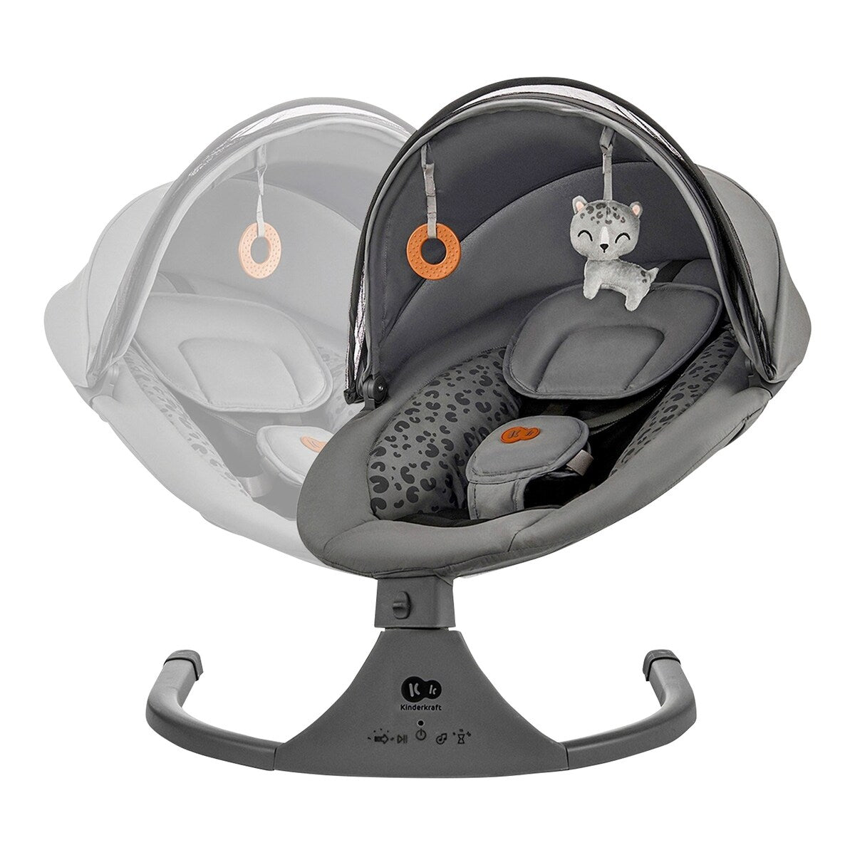 Babyhuske LUMI 2in1 fra fødsel til 9 kg med Bluetooth - Kinderkraft