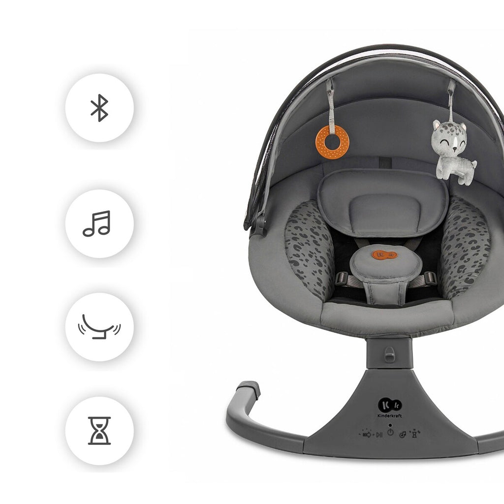 Babyhuske LUMI 2in1 fra fødsel til 9 kg med Bluetooth - Kinderkraft