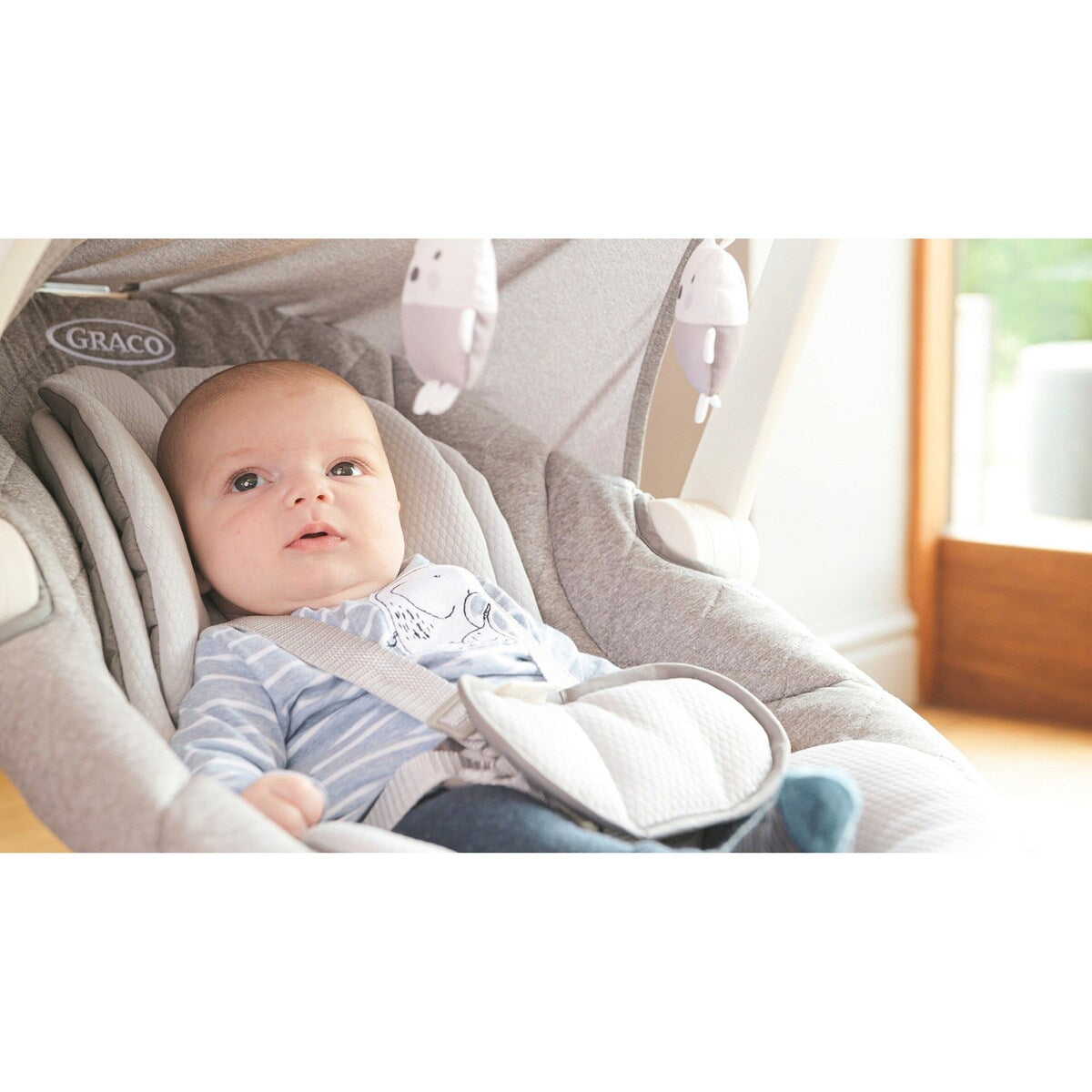Babyhuske Move with Me Little Adventures med avtakbar leke-bue