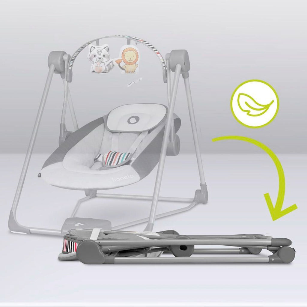 Babyhuske Otto med 5 hastigheter i sammenklappet tilstand