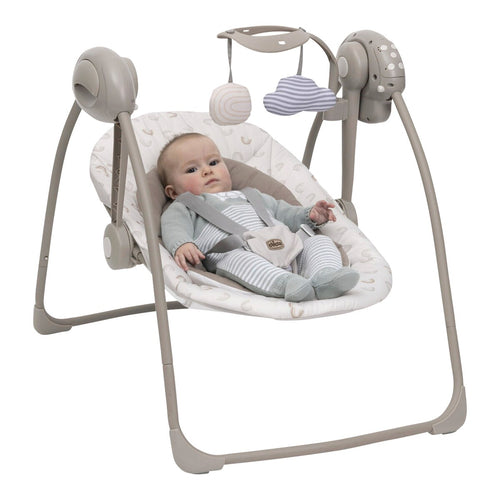 Babyhuske Swing & Play fra fødsel til 9 kg, 5-punktssele bakside
