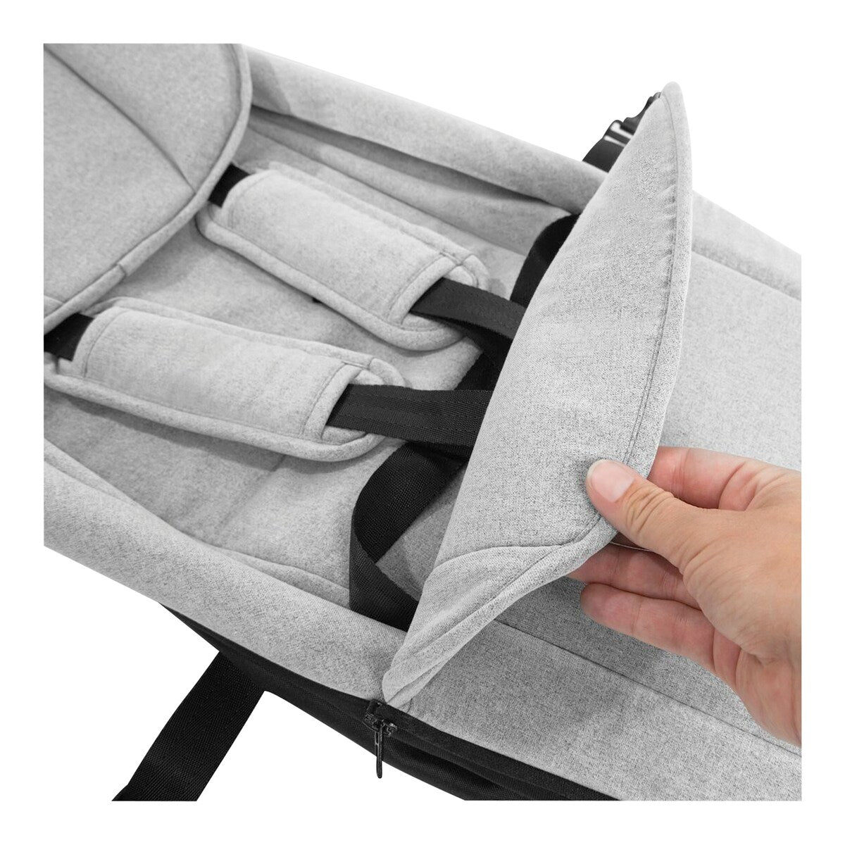 Montert Babyinnlegg for sykkeltralle fra 1 mnd, 90 x 32 cm i sykkeltralle