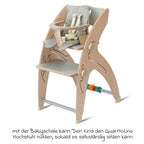 Bakside av Babyinnlegg til barnestol Quarttolino