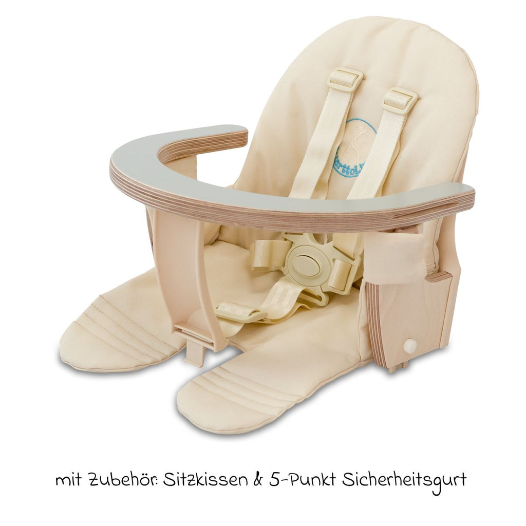Nærbilde av sikkerhetsdesign på Babyinnlegg til barnestol Quarttolino
