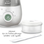 Babymatkoker 4-i-1 med damping og mikser, grønn med tilbehør