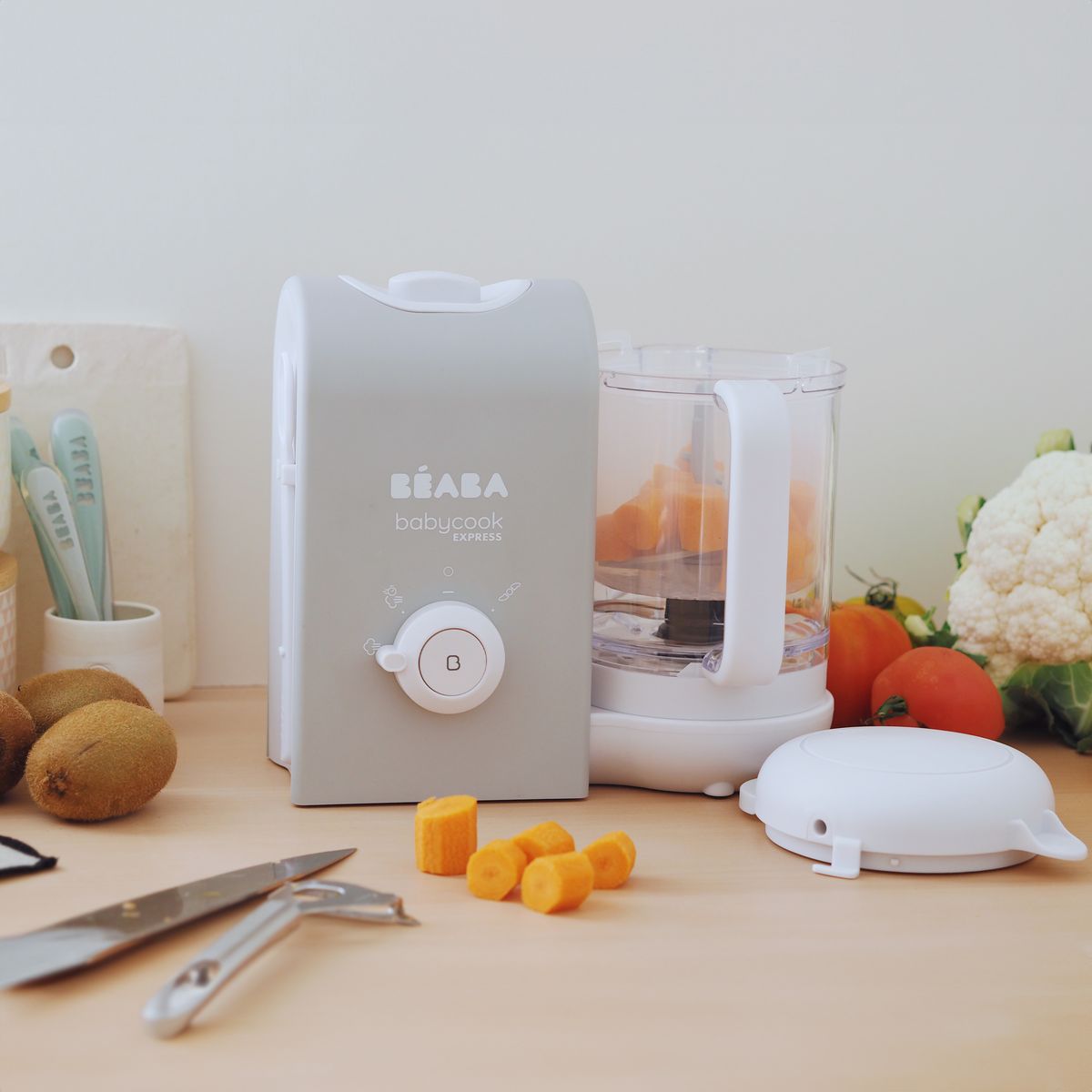 Babymatkoker Babycook Express 4-i-1 Velvet Grey med fokus på brukervennlighet