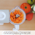 Babymatkoker Babycook Express 4-i-1 Velvet Grey med åpen lokk