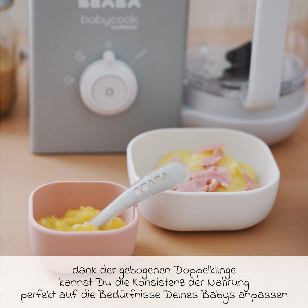 Visning av medfølgende deler til Babymatkoker Babycook Express 4-i-1 Velvet Grey