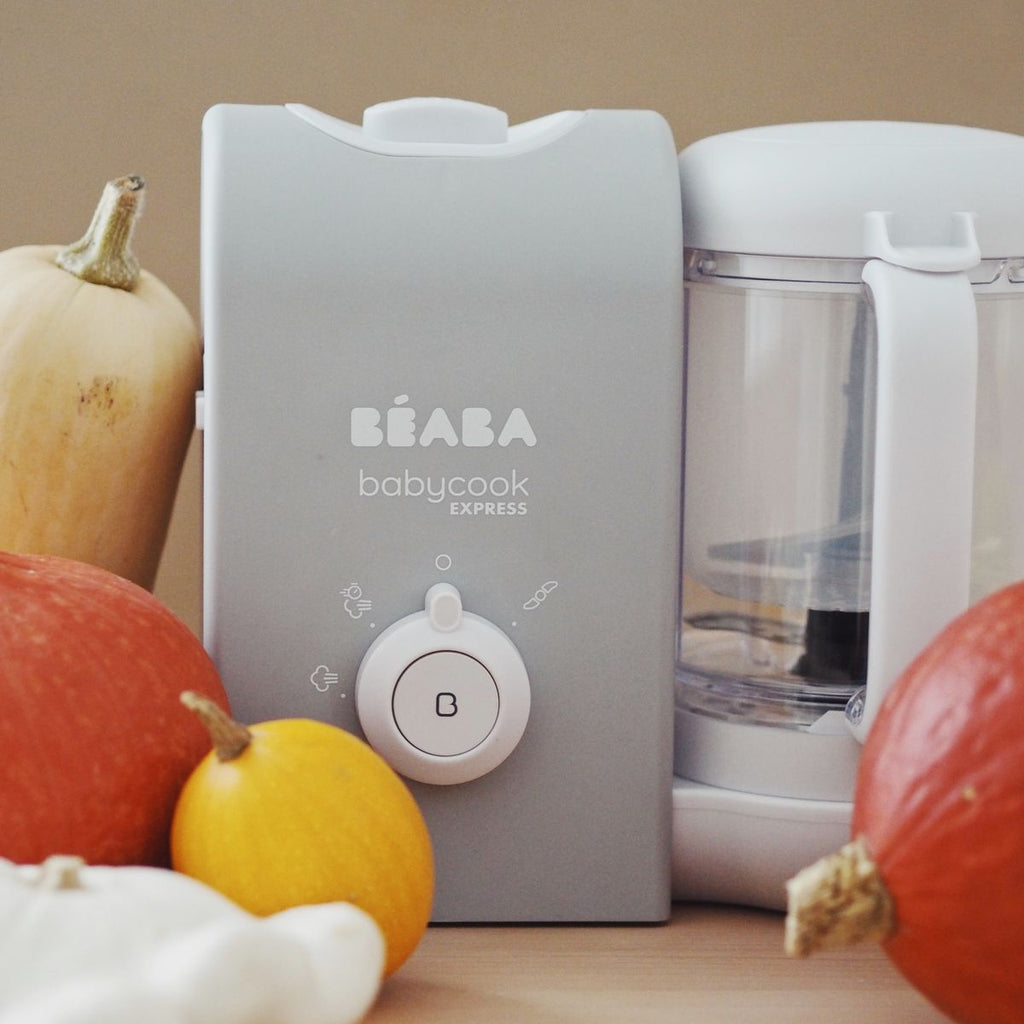 Oversikt over Babymatkoker Babycook Express 4-i-1 Velvet Grey på kjøkkenet