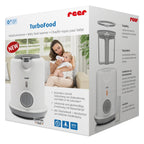 Babymatvarmer TurboFood med dampteknikk i hvit og grå farge