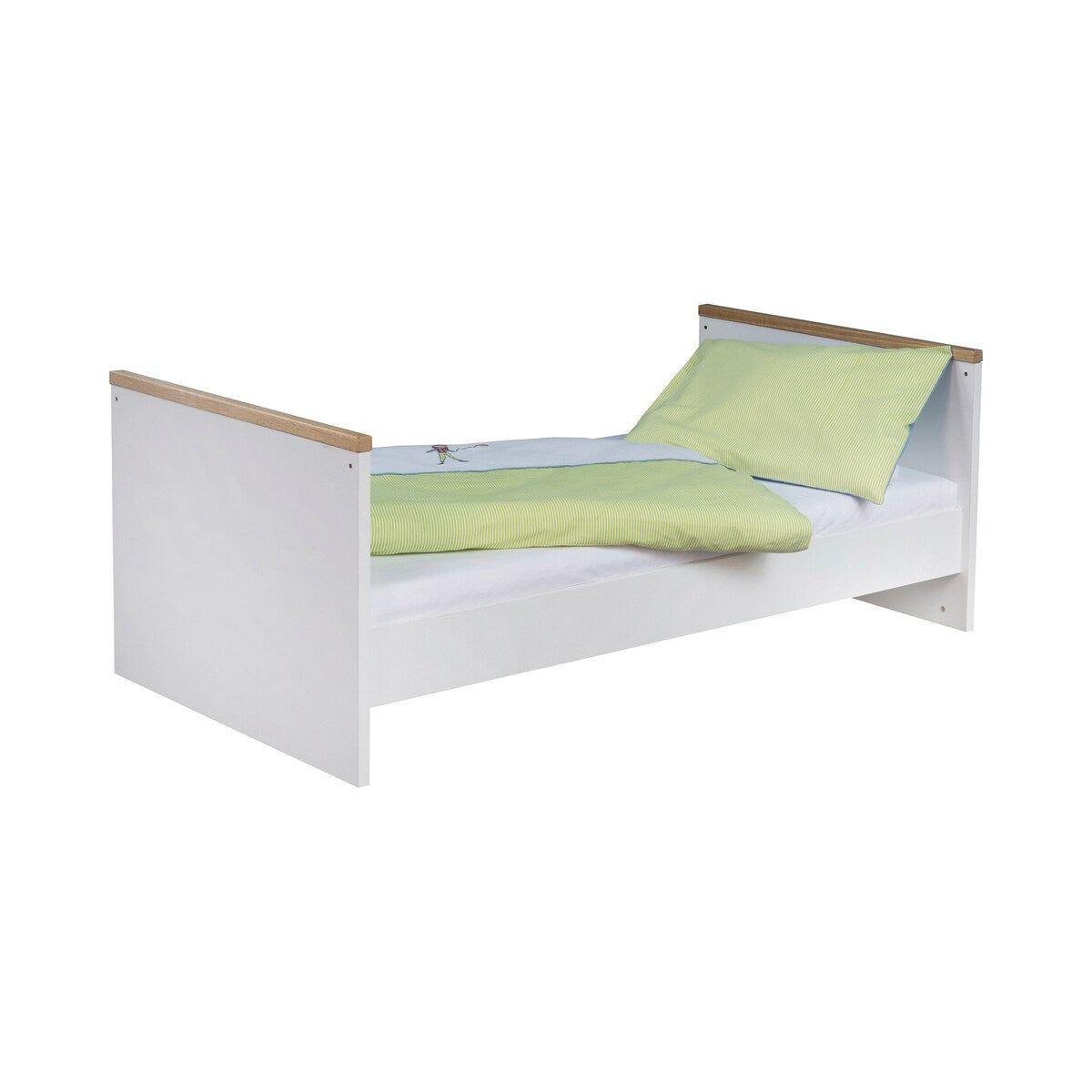 Babymøbelsett Eco Plus 2 deler med seng og stellekommode detalj av materialer