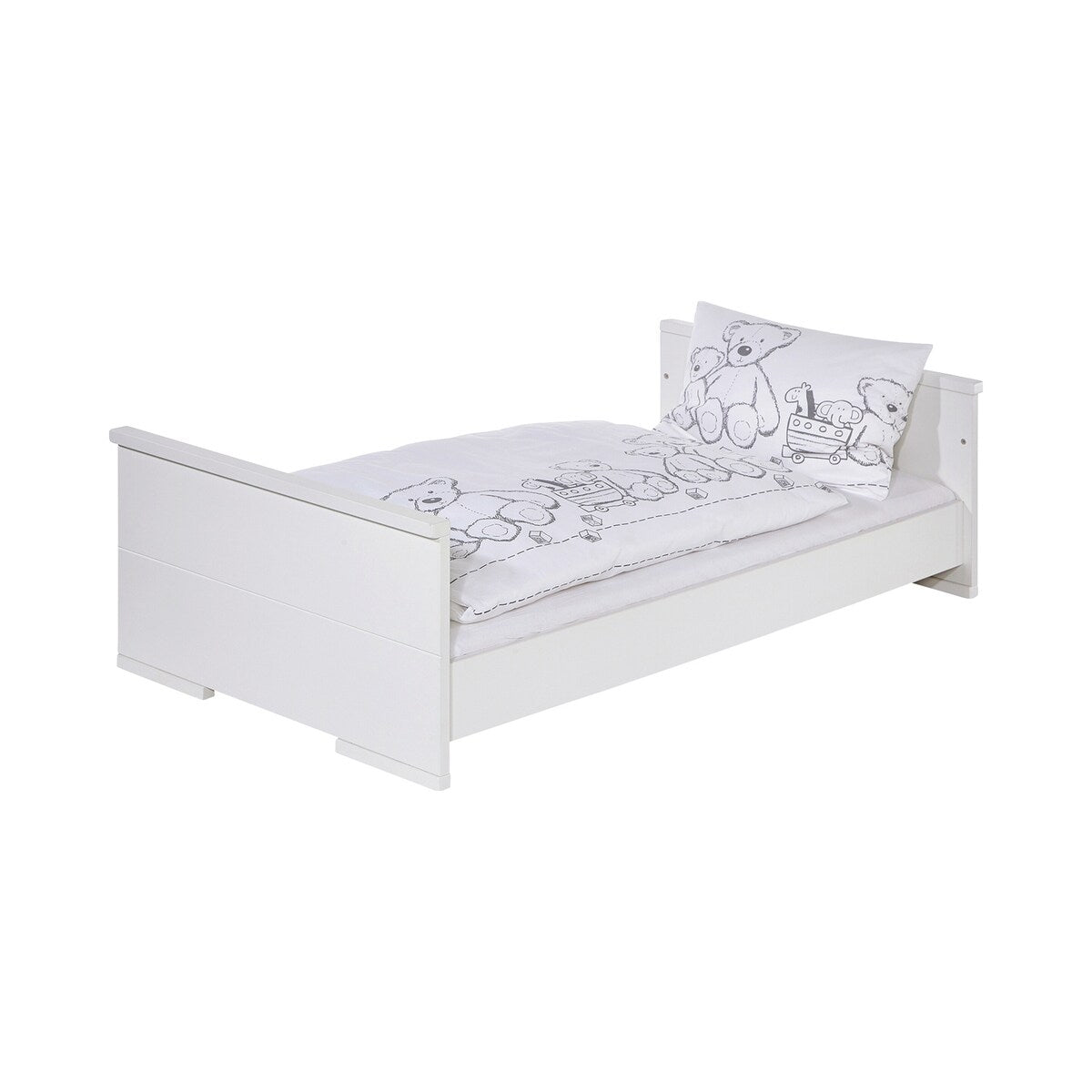 Babymøbelsett Maxx White 2 deler med seng og stellekommode detalj av stellekommode