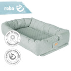 Babynest 3-i-1 Style Frosty green kant med klettlukking