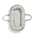 Babynest bærbart bomull 78x45 cm Mineral Green forfra