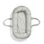 Babynest bærbart bomull 78x45 cm Mineral Green forfra