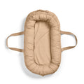 Babynest bærbart bomull 78x45 cm Pure Khaki forfra