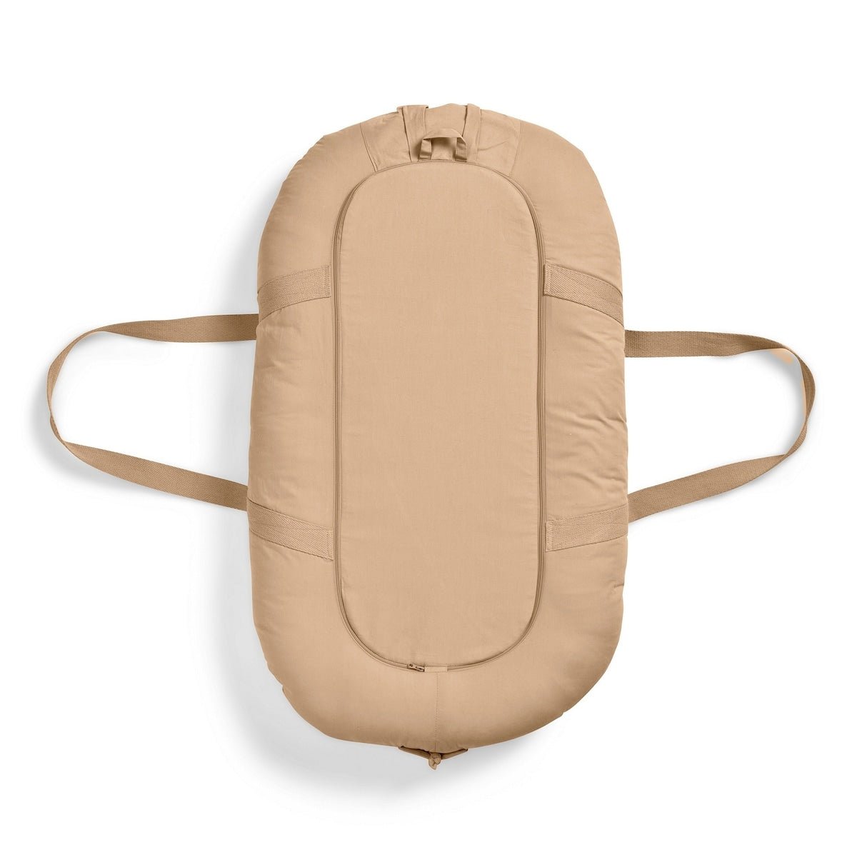 Babynest bærbart bomull 78x45 cm Pure Khaki bakside