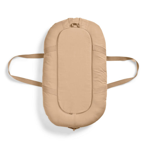Babynest bærbart bomull 78x45 cm Pure Khaki bakside