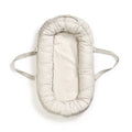 Babynest bærbart bomull 78x45 cm Vanilla White forfra