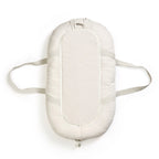 Babynest bærbart bomull 78x45 cm Vanilla White bakside